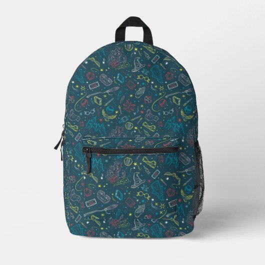 Sac À Dos Imprimé HARRY POTTER™ Artefacts Line Art Motif (Recto)