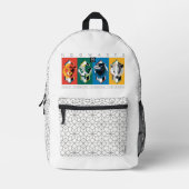 Sac À Dos Imprimé Harry Potter | Sigles de maison HOGWARTS™ (Recto)