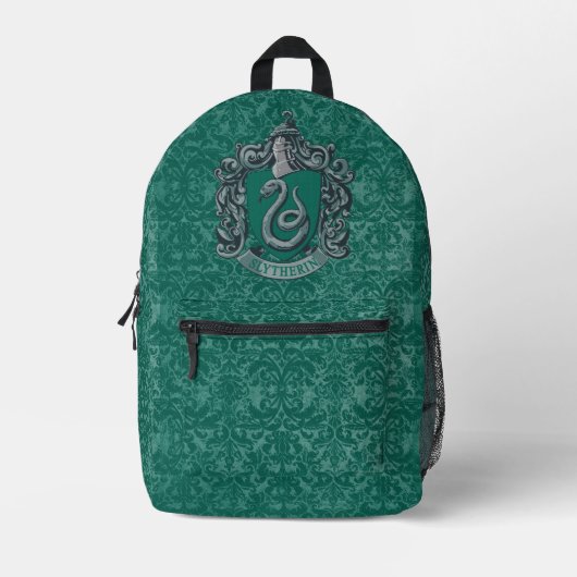 Sac À Dos Imprimé Harry Potter | Slytherin Crest Green (Recto)