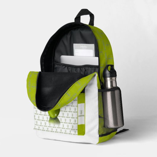 SAC À DOS IMPRIMÉ HASNIE (Coin arrière droit (ouvert))