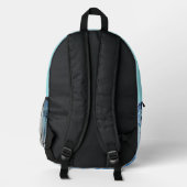 Sac À Dos Imprimé Hérisson de la forêt bleue (Verso)