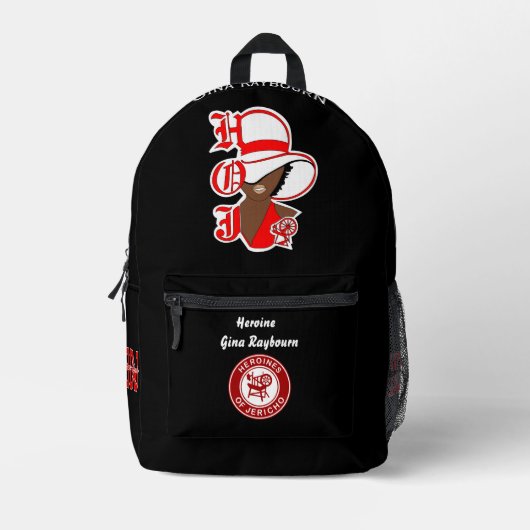 Sac À Dos Imprimé Heroine of Jericho HOJ Backpack Personalized (Recto)