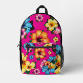 Sac À Dos Imprimé Hibiscus tropical (Recto)