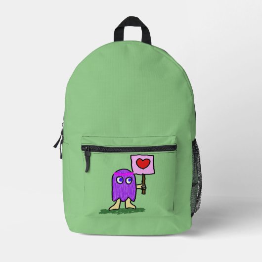 Sac À Dos Imprimé Hippie Dippy Love (Recto)