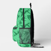 Sac À Dos Imprimé hirondelles japonaises en vol, Jade & Emerald Gree (Droite)