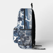 Sac À Dos Imprimé Hiver Camouflage bleu neige, Militaire, Armée (Droite)