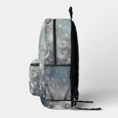 Sac À Dos Imprimé Hiver Silver et Fléau de neige bleu (Droite)