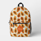 Sac À Dos Imprimé Hiya Papaya Motif & Monogramme (Recto)