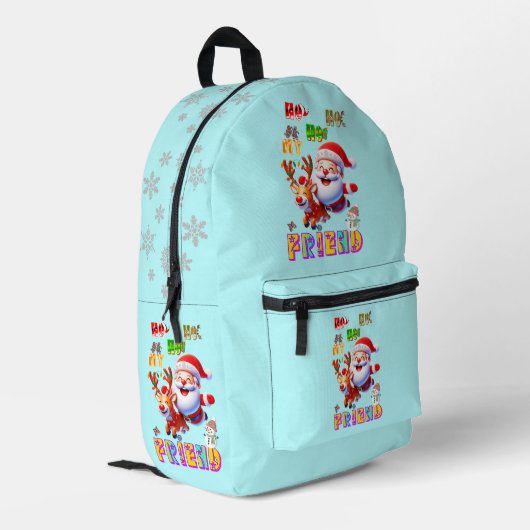 Sac À Dos Imprimé Ho Ho Ho Mon Cher Ami (Coin arrière gauche)