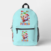Sac À Dos Imprimé Ho Ho Ho Mon Cher Ami (Recto)