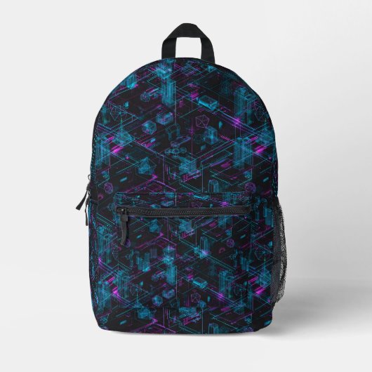 Sac À Dos Imprimé Holo Grid City Backpack (Recto)