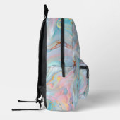 Sac À Dos Imprimé Holographique Iridescente Opal Marble Girls (Gauche)