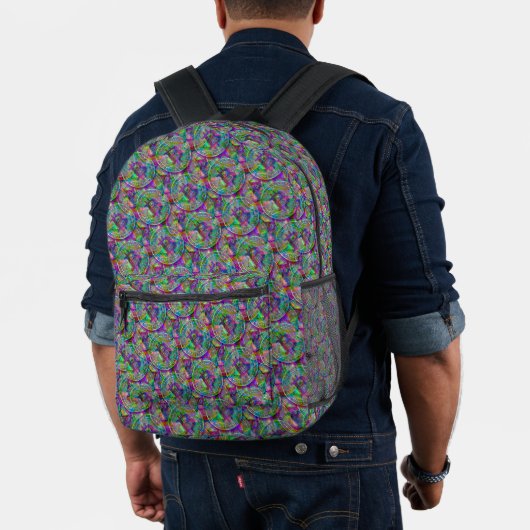 Sac À Dos Imprimé Holographique Motif Bitcoin Crypto argent Cool Gee (Insitu (Modèle))