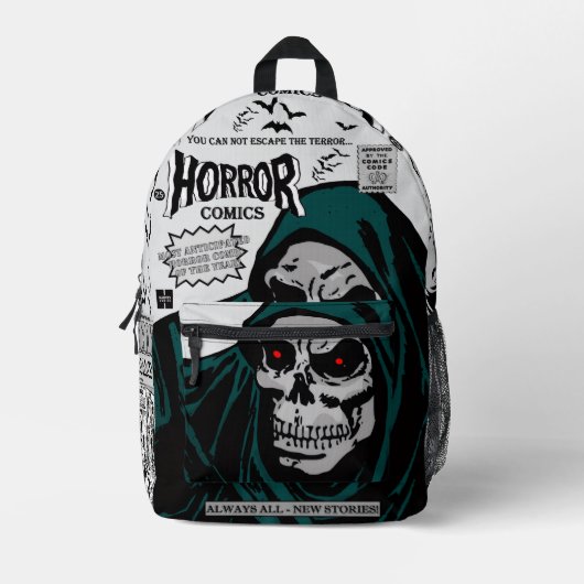 Sac À Dos Imprimé HORROR Comics Backpack (Recto)