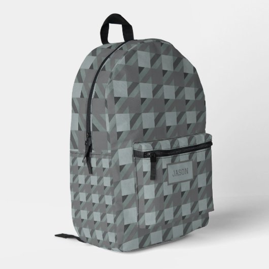Sac À Dos Imprimé Houndstooth Plaid Camouflage (Coin arrière gauche)