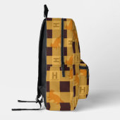 Sac À Dos Imprimé HUFFLEPUFF™ Check Plaid Motif (Gauche)
