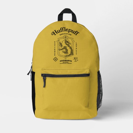 Sac À Dos Imprimé HUFFLEPUFF™ Dedication Patience Loyalty Crest (Recto)