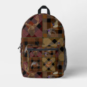 Sac À Dos Imprimé Hunt Club Plaid avec Wild Game (Recto)