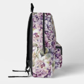 Sac À Dos Imprimé Hydrangeas aquarelle rose violet élégant (Gauche)
