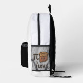 Sac À Dos Imprimé I Love Pi Sticker - Mignonne Math & Pie Pun Design (Droite)