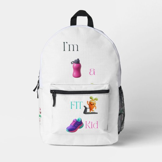 Sac À Dos Imprimé I’m a FIT Kid Print Cut Sew Bag (Recto)