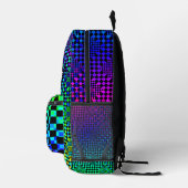 Sac À Dos Imprimé Illusion À damiers par Kenneth Yoncich (Droite)