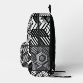 Sac À Dos Imprimé Illusion monochrome (Droite)