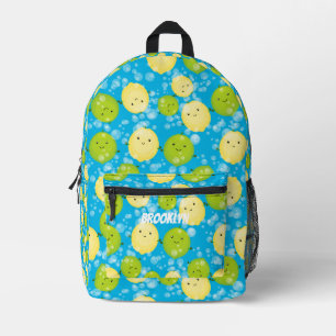 Sac À Dos Imprimé Illustration de citrons et de citrons joyeux migno