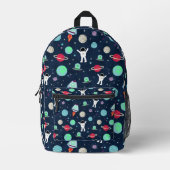 Sac À Dos Imprimé Illustration de motif spatial (Recto)