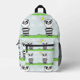 Sac À Dos Imprimé Illustration de Panda Mignon