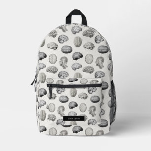 Sac À Dos Imprimé Illustrations d'anatomie cérébrale et de biologie