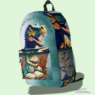 Sac À Dos Imprimé Image professionnelle personnalisée dinosaure Rept