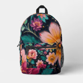Sac À Dos Imprimé Imaginaire floral (Recto)