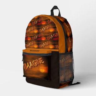 Sac À Dos Imprimé Imaginez ciel de lune personnalisé inspirant