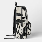 Sac À Dos Imprimé Impression animale vache crème noire (Gauche)