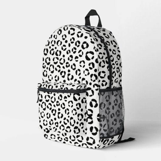 Sac À Dos Imprimé Impression d'animaux en N&B (Coin arrière droit)