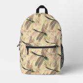 Sac À Dos Imprimé Impression de libellules vintages (Recto)