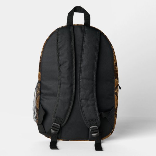 Sac À Dos Imprimé Impression de peau de python (Verso)