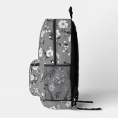 Sac À Dos Imprimé Impression de posy sur gris (Droite)