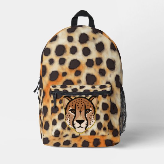 Sac À Dos Imprimé Impression guépard Puissance (Recto)