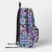 Sac À Dos Imprimé Impression léopard fuchsia aquarelle patte noire c (Gauche)