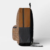 Sac À Dos Imprimé Impression léopard orange et marron (Droite)