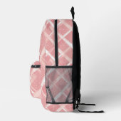Sac À Dos Imprimé Impression Plaid Rose (Droite)