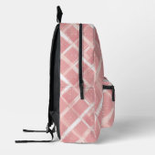 Sac À Dos Imprimé Impression Plaid Rose (Gauche)