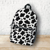 Sac À Dos Imprimé Impression vache noir et blanc