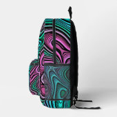 Sac À Dos Imprimé Impression Vagues Funky (Droite)