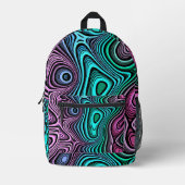 Sac À Dos Imprimé Impression Vagues Funky (Recto)