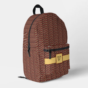 Sac À Dos Imprimé Imprimé chevron léopard
