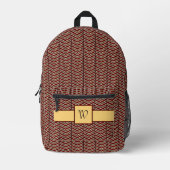 Sac À Dos Imprimé Imprimé chevron léopard (Recto)