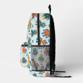 Sac À Dos Imprimé Imprimé de robot personnalisable mignon (Droite)